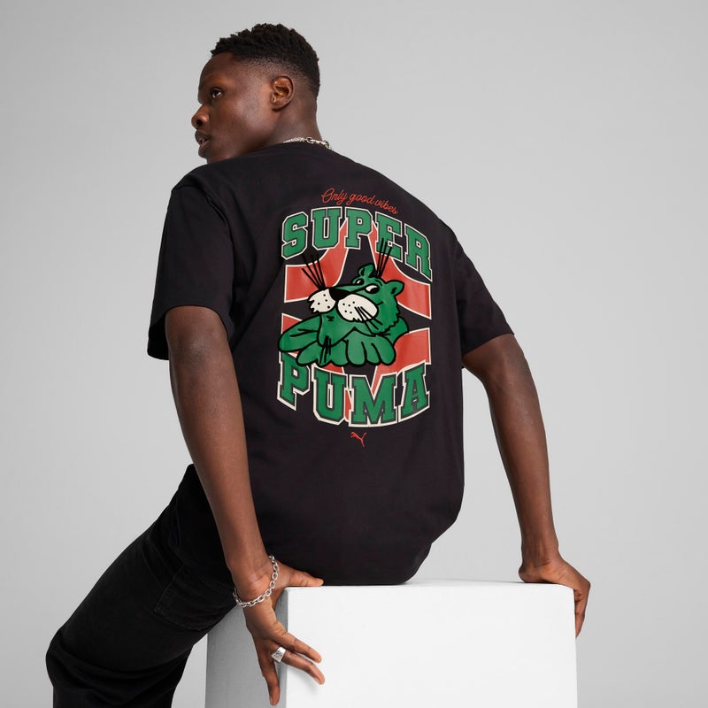 بوما تيشرت فضفاض للرجال من تشكيلة GRAPHICS Super PUMA - Image 2